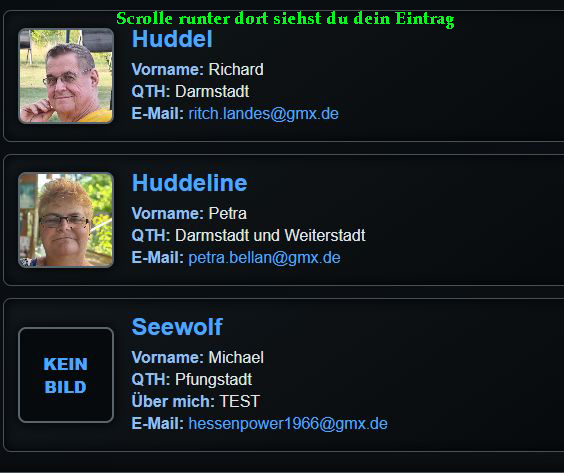 DEIN PROFIL – Profil in der Liste